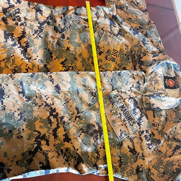 US Marine Corps Blouse Woodland Marpat Camouflage MCCUU Mens Size Small-Long - Picture 9 of 12